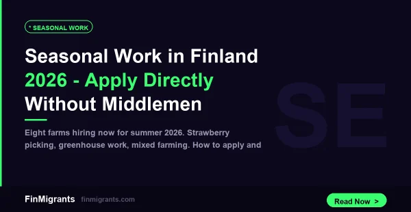 Seasonal Work in Finland 2026 – Apply Directly Without Middlemen