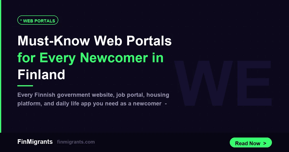 Must-Know Web Portals for Every Newcomer in Finland