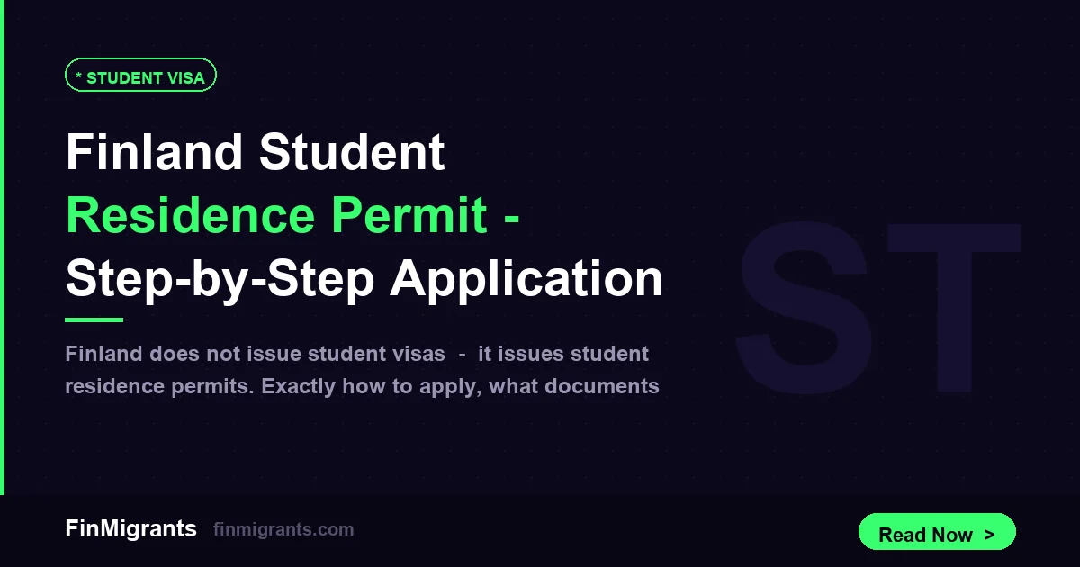 Finland Student Residence Permit — Step-by-Step Application Guide